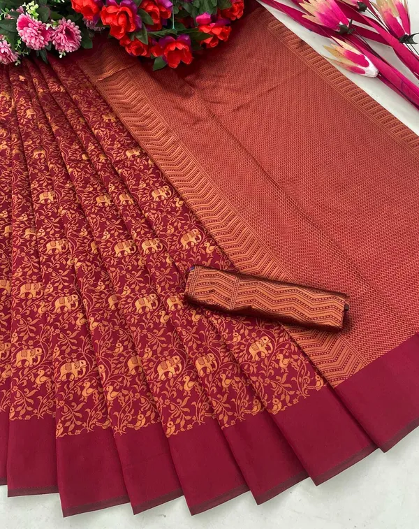 Maroon_Woven_Banarasi_Jacquard_Saree_(Maroon)